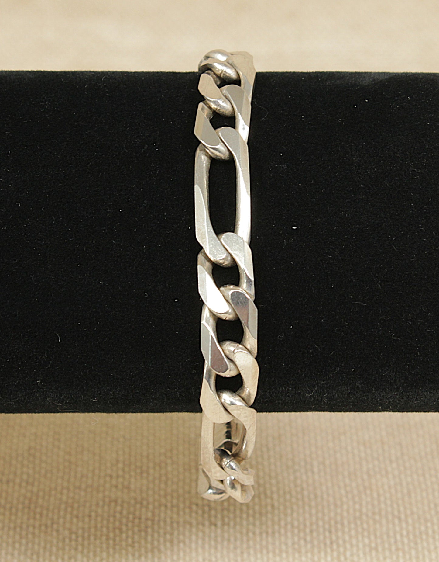 Silver Italian Figaro Bracelet