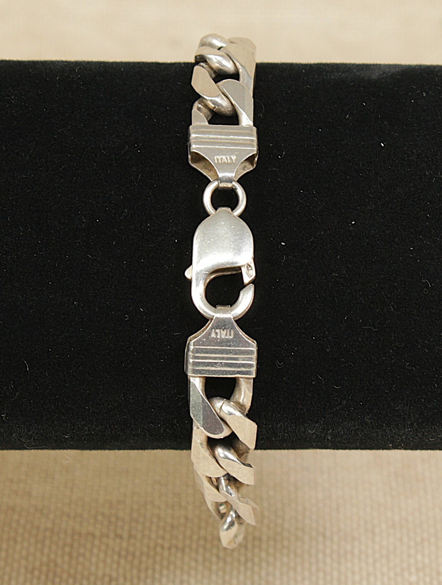 Silver Italian Figaro Bracelet