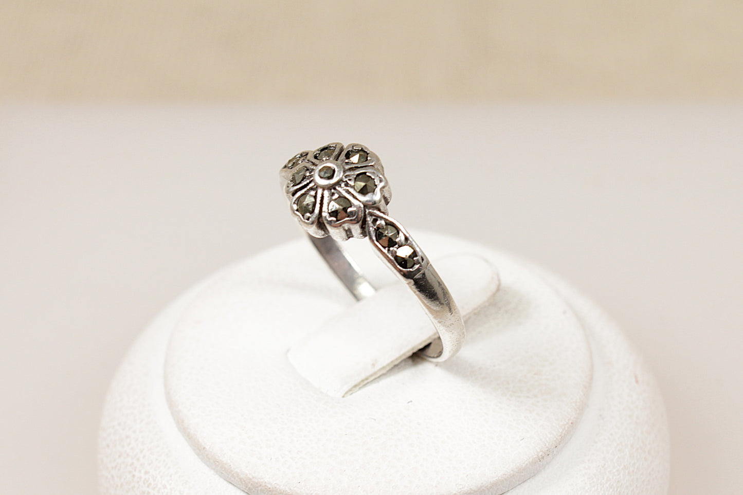 Vintage Silver Marcasite Ring