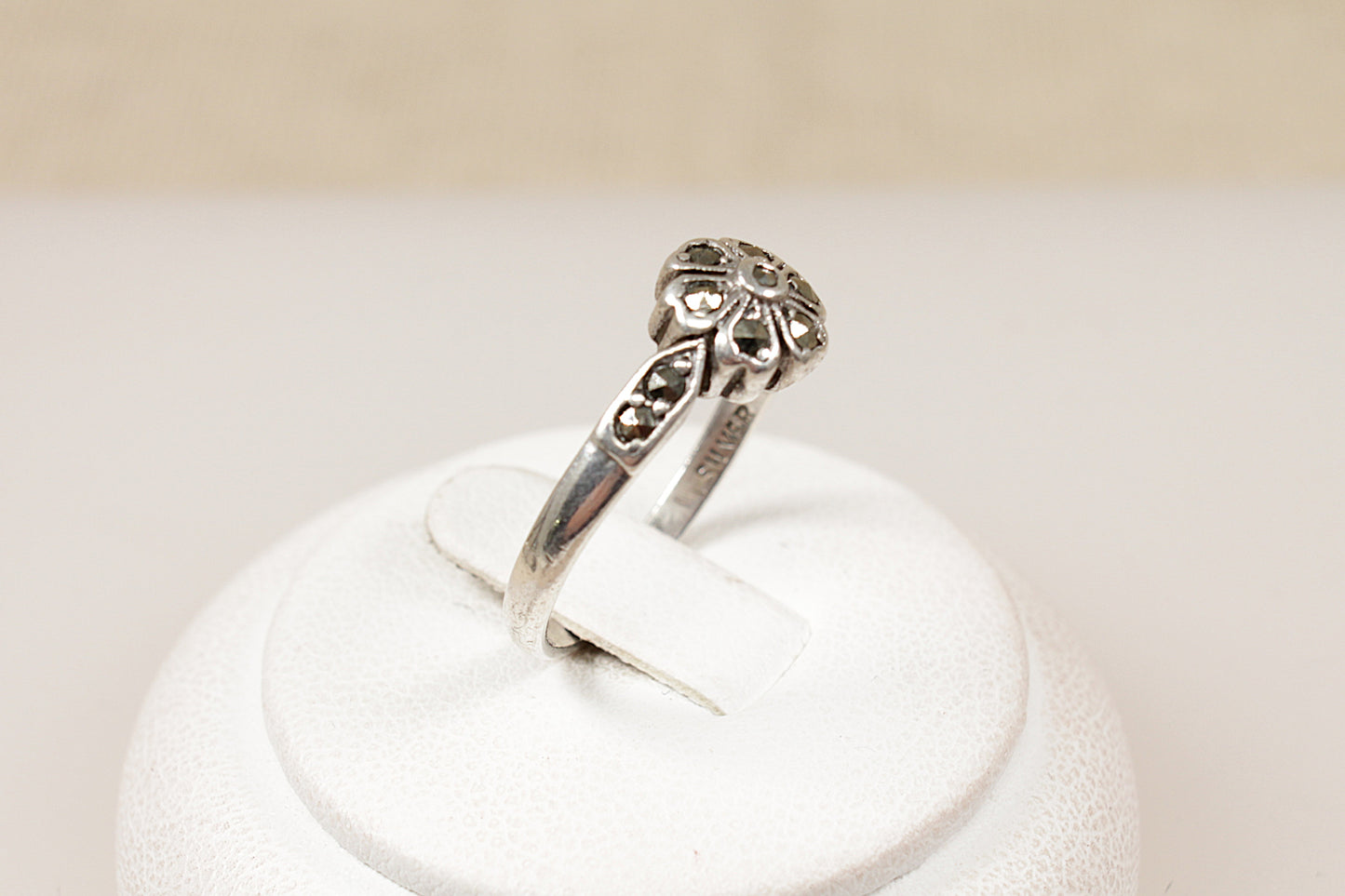 Vintage Silver Marcasite Ring