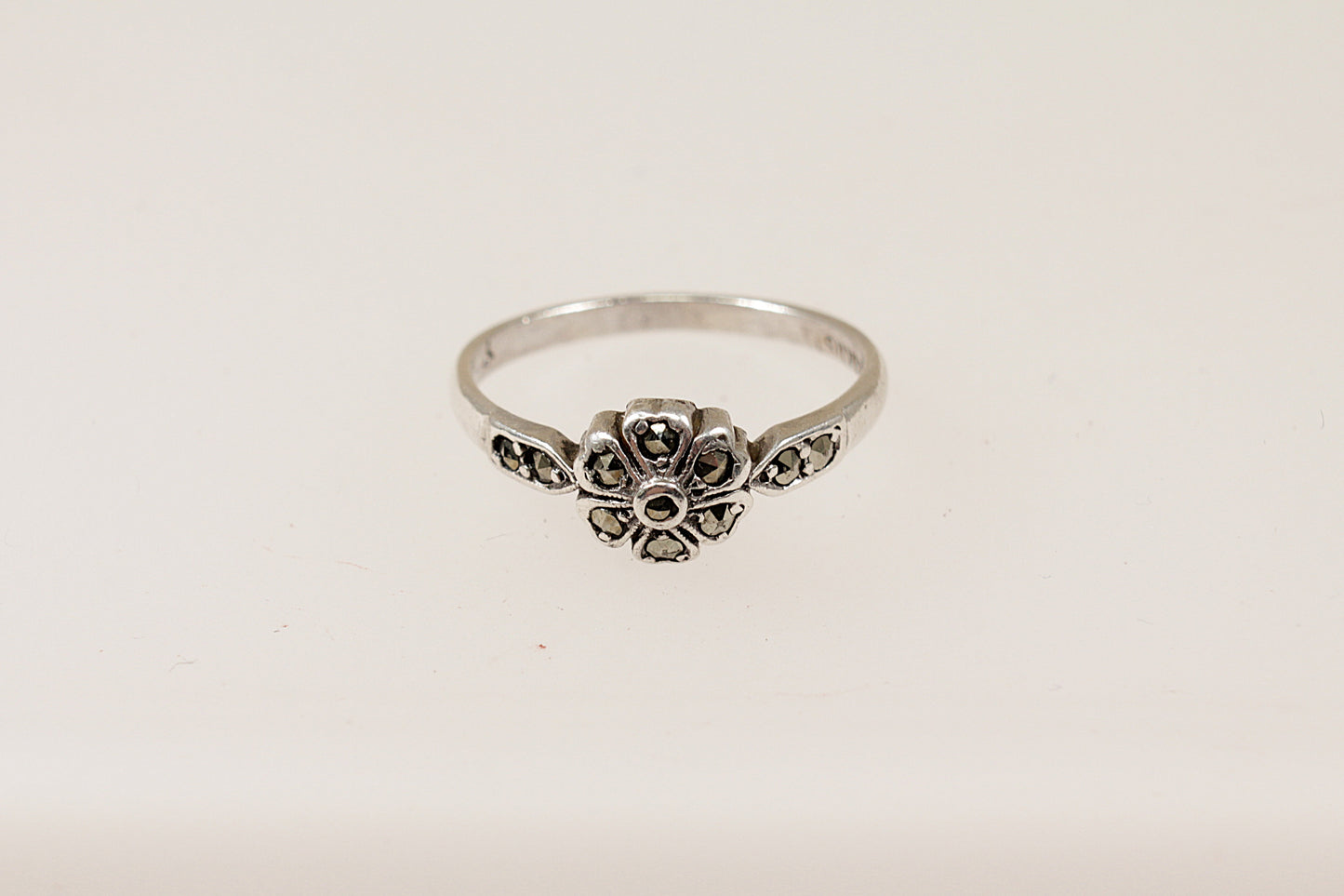 vintage silver marcasite ring