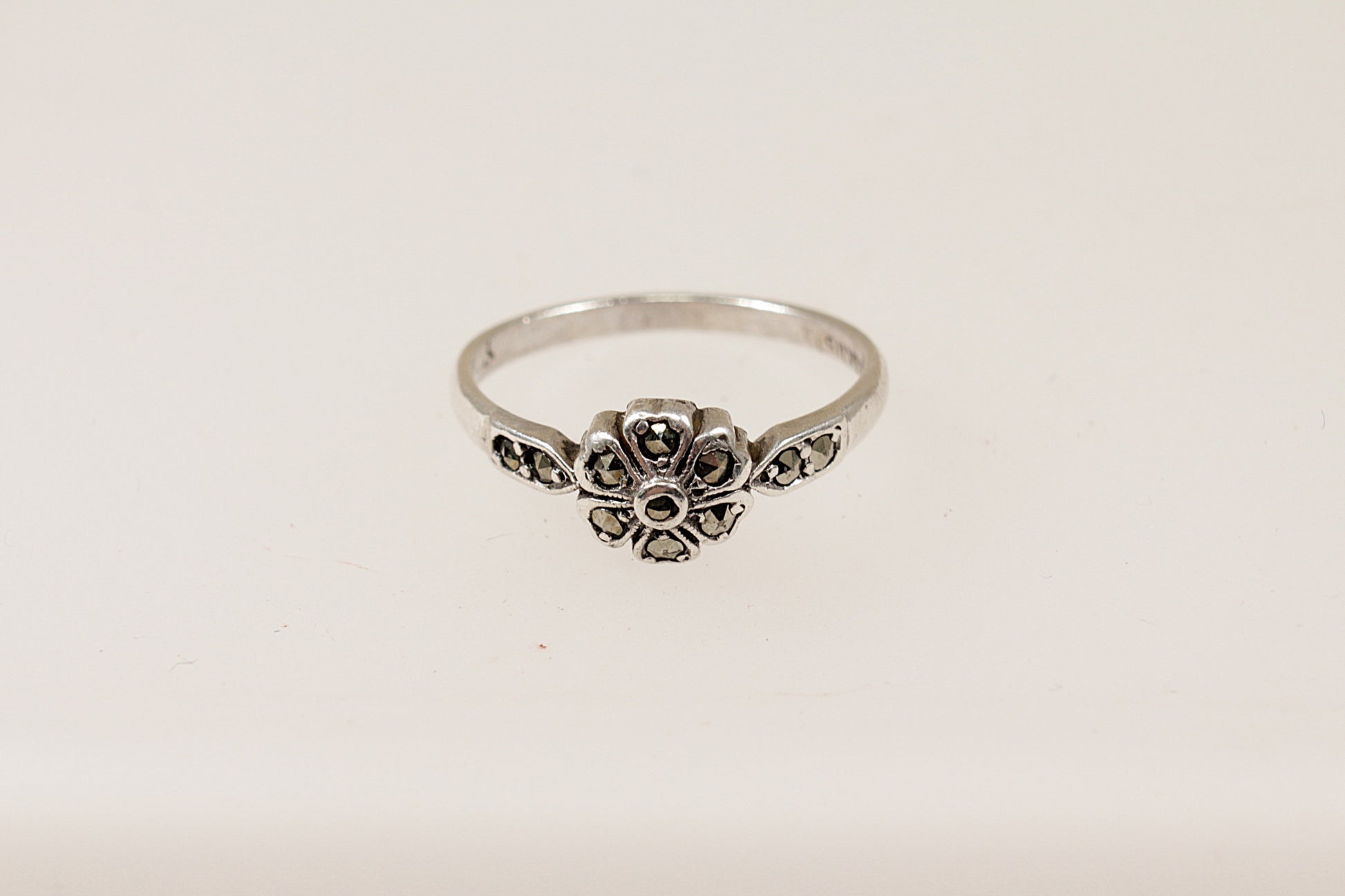 vintage silver marcasite ring