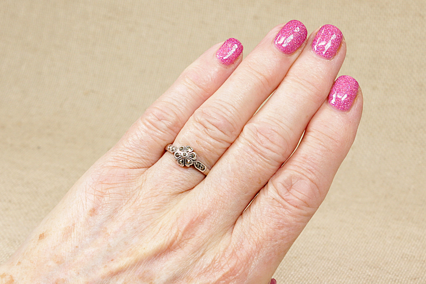 Vintage Silver Marcasite Ring
