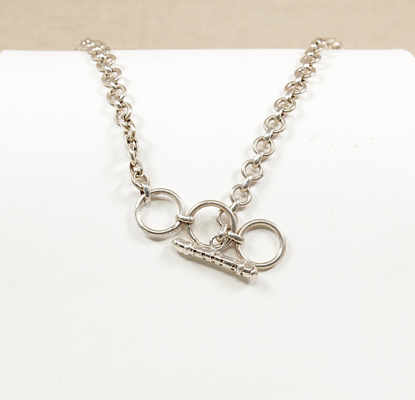 Silver Rose Quartz Necklet Necklace