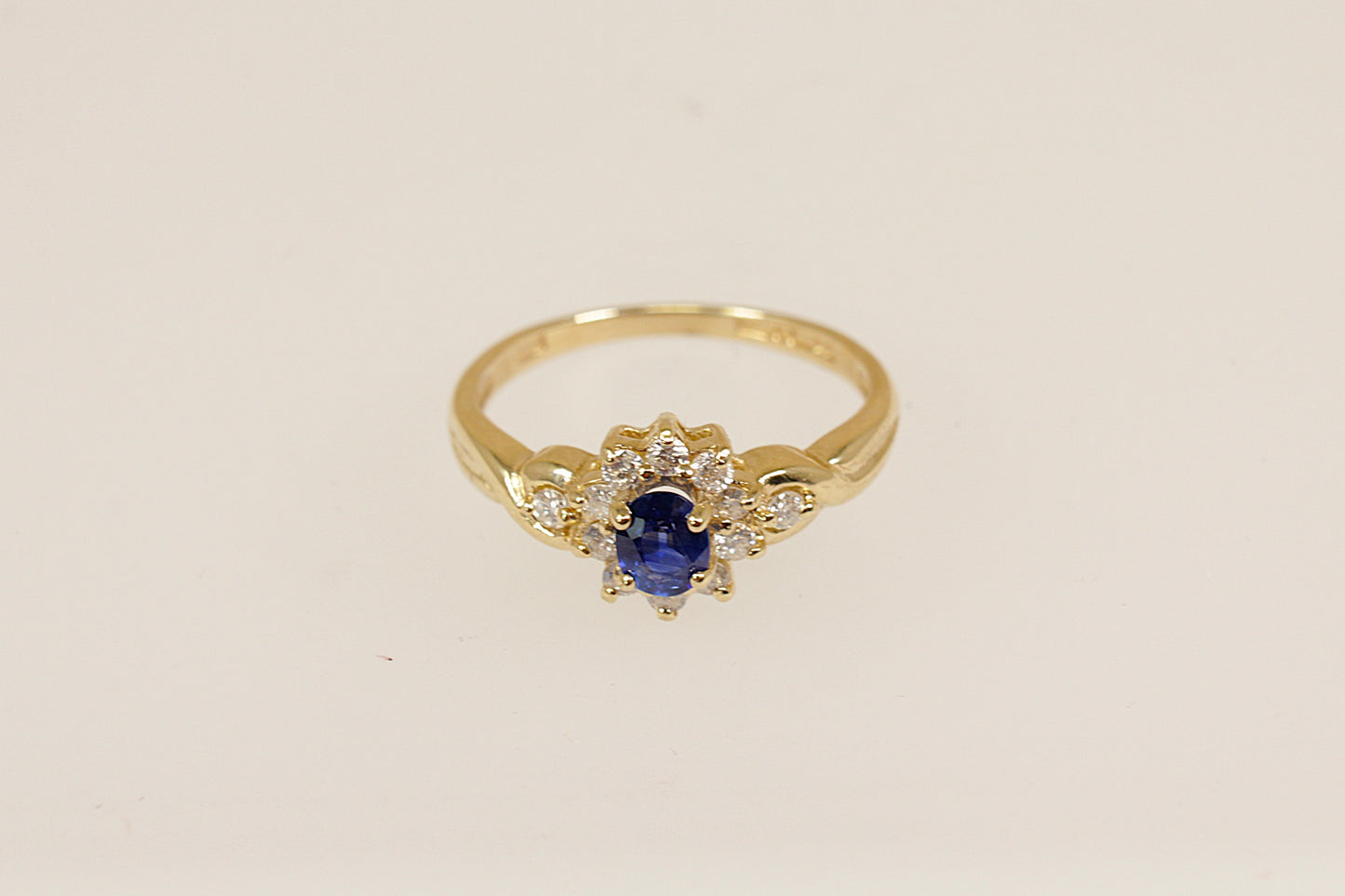 Sapphire and Diamond Princess Diana Inspired Ring