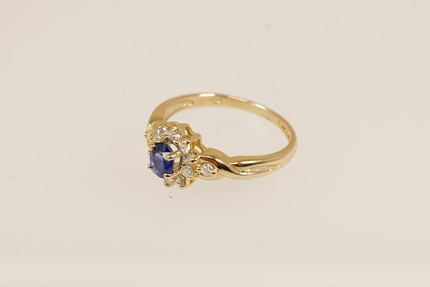 Sapphire and Diamond Princess Diana Inspired Ring