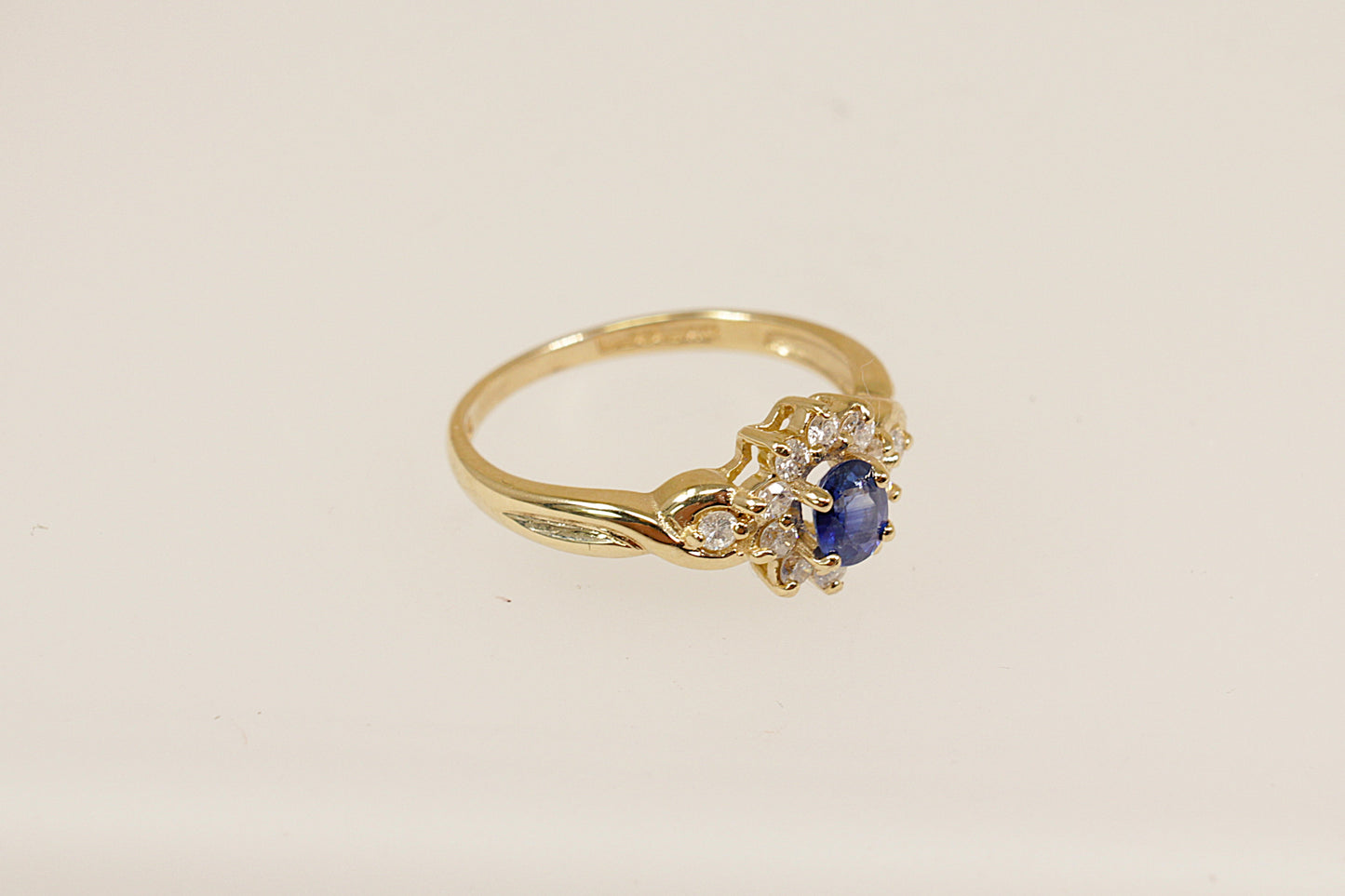 Sapphire and Diamond Princess Diana Inspired Ring