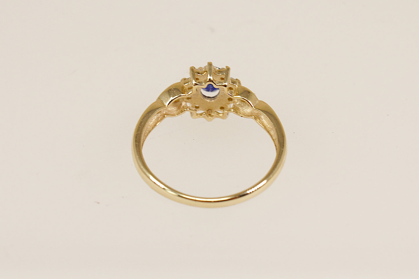 Sapphire and Diamond Princess Diana Inspired Ring