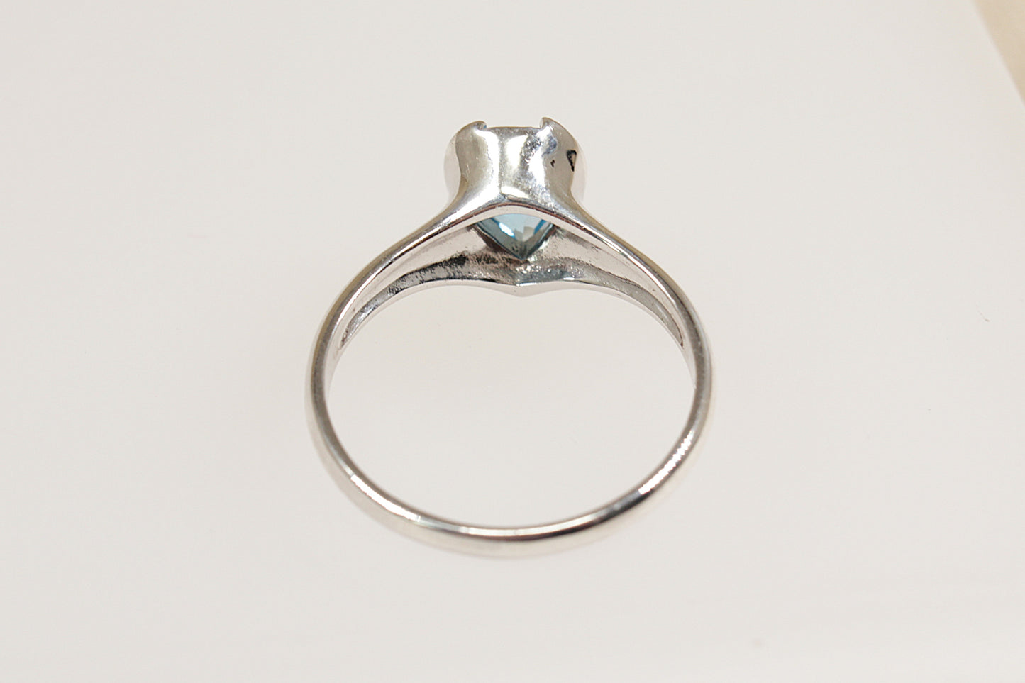 Blue Topaz Solitaire Ring