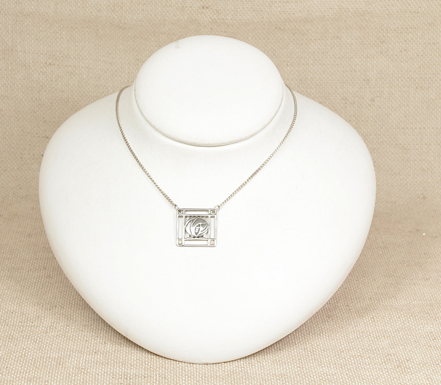 Silver Rennie Mackintosh style Necklet