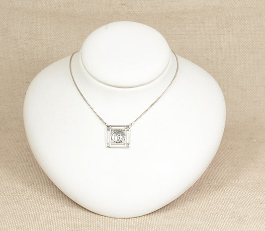 Silver Rennie Mackintosh style Necklet