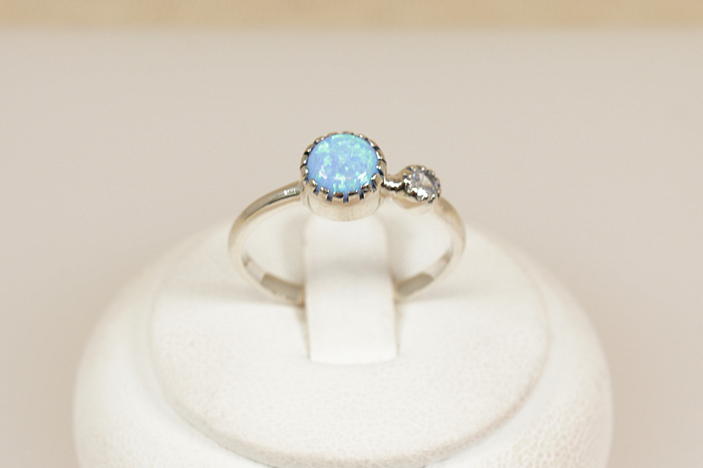Silver Opal Ring