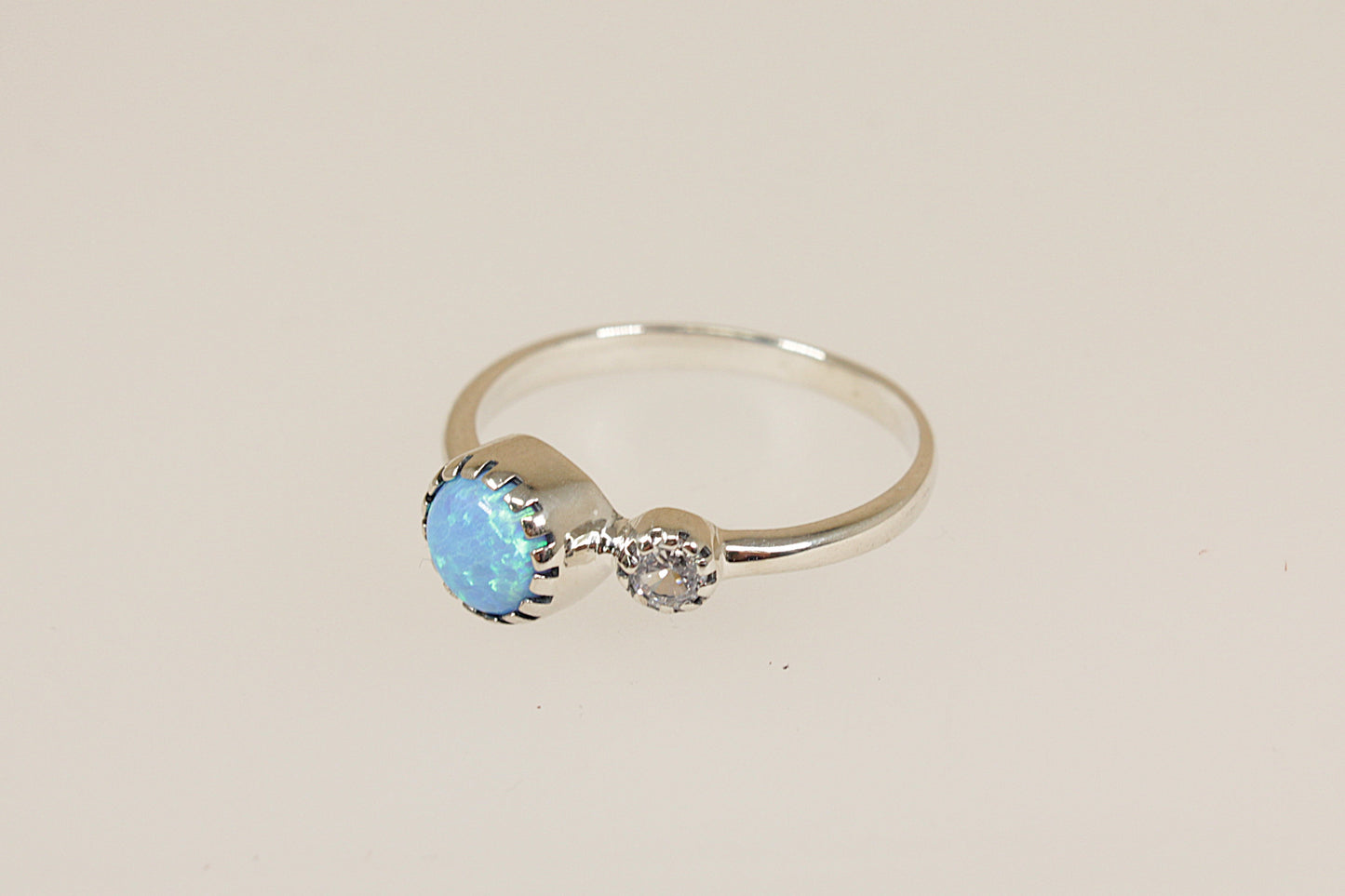 Silver Opal Ring