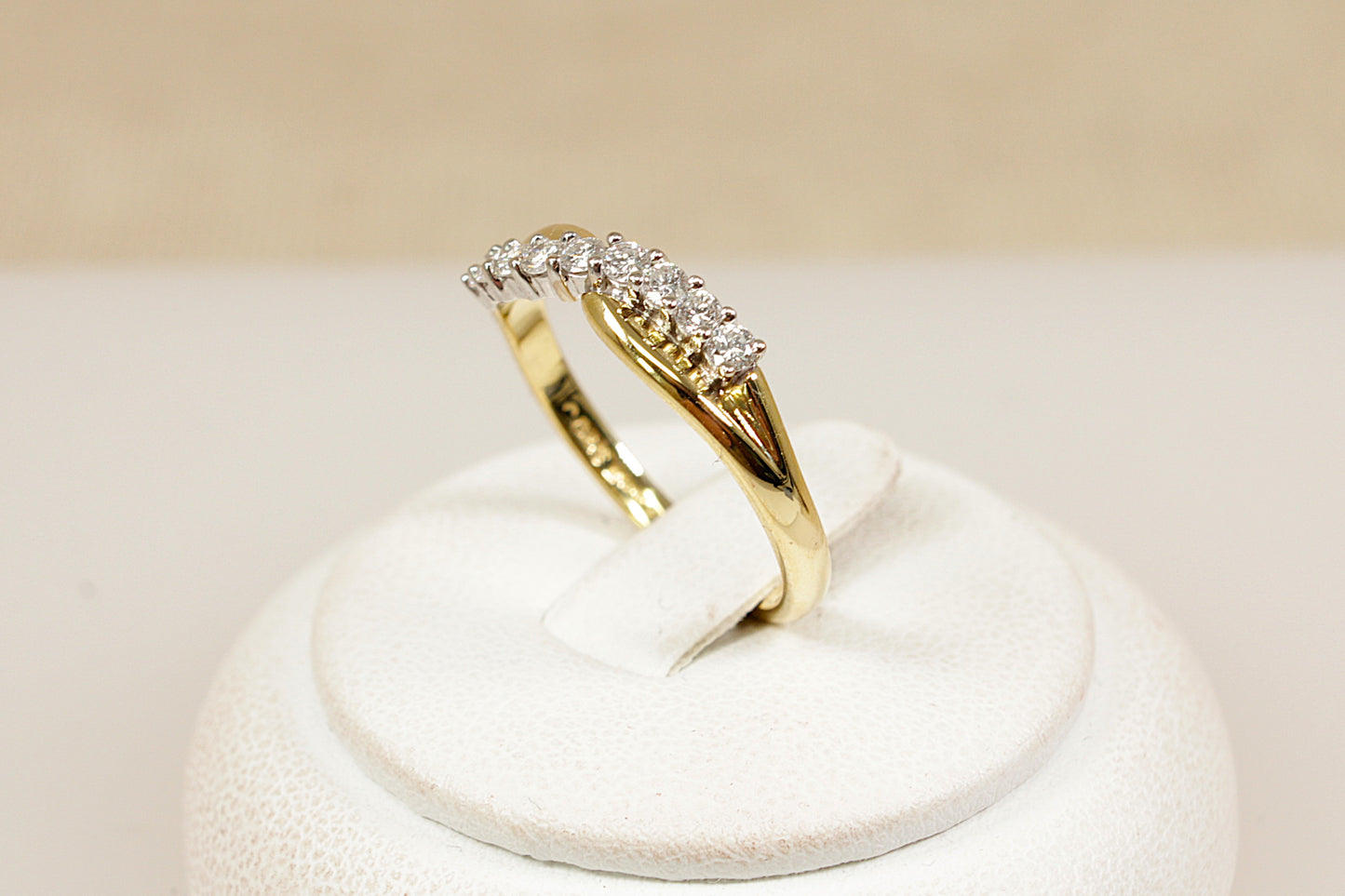 18ct Gold Diamond Half Eternity Ring