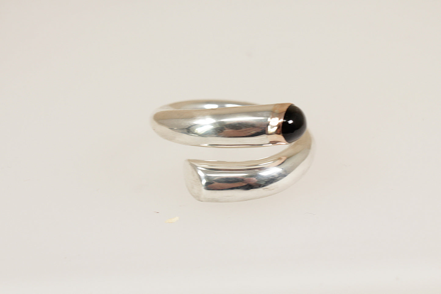 Silver and Iolite Statement Ring