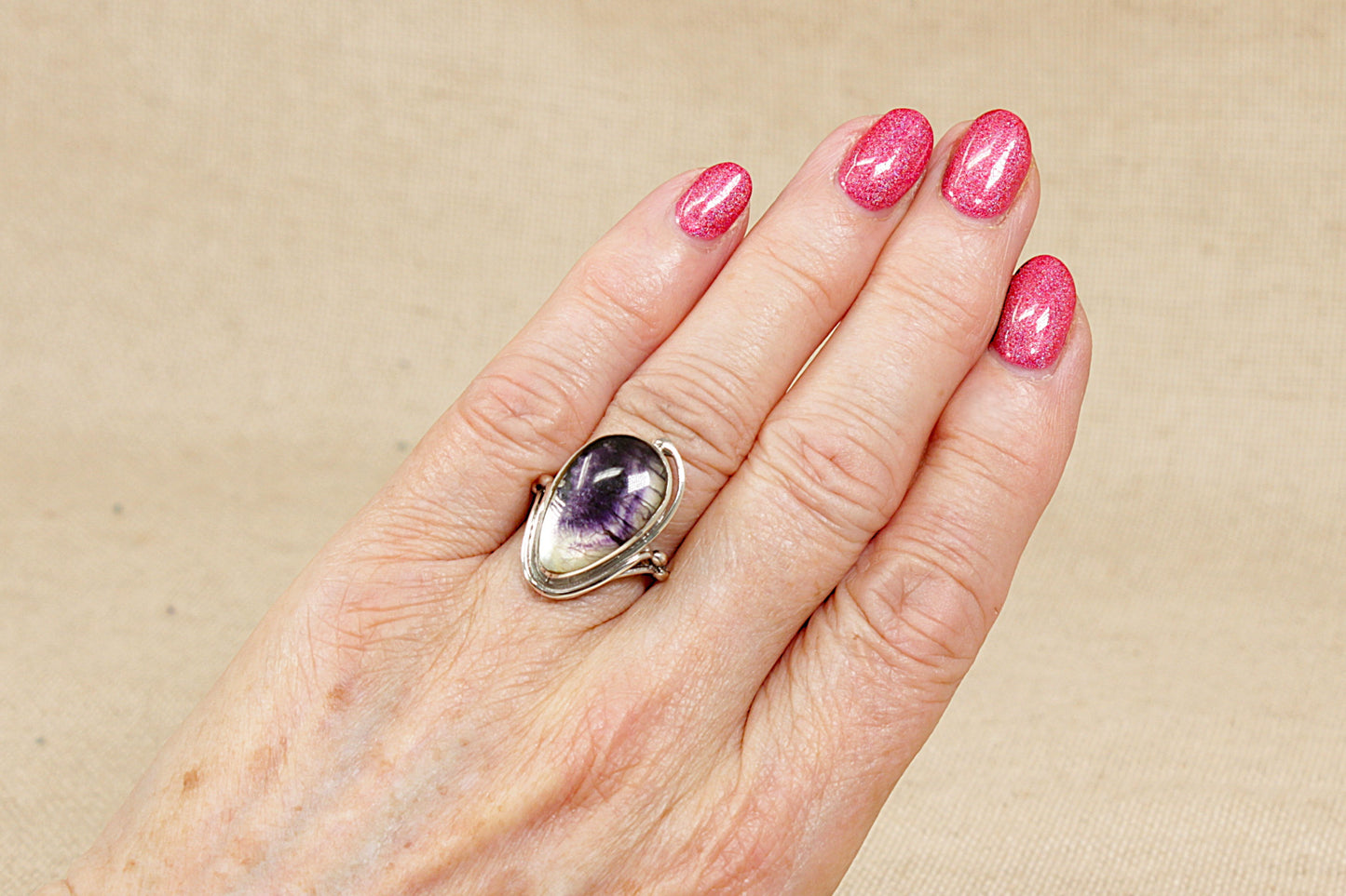 Derbyshire Blue John Statement Ring