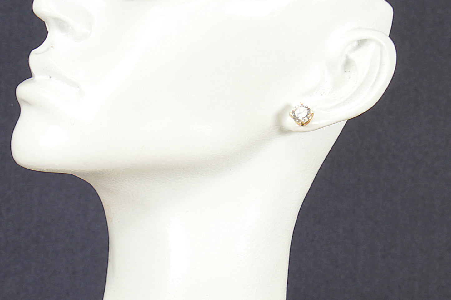 9ct Gold Crystal Pendant, Necklace and Earring Set