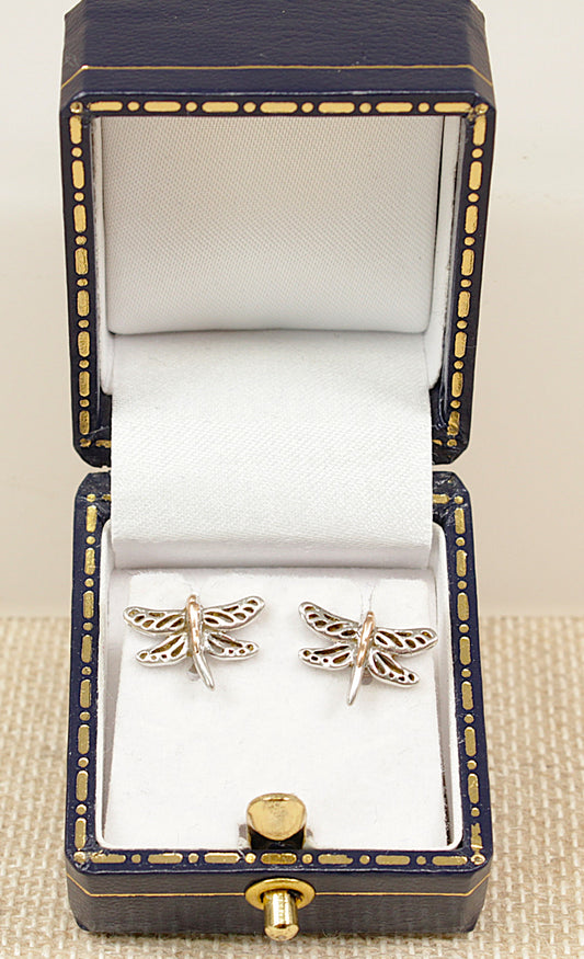 Silver and Gold ‘Clogau’ Stud Earrings.
