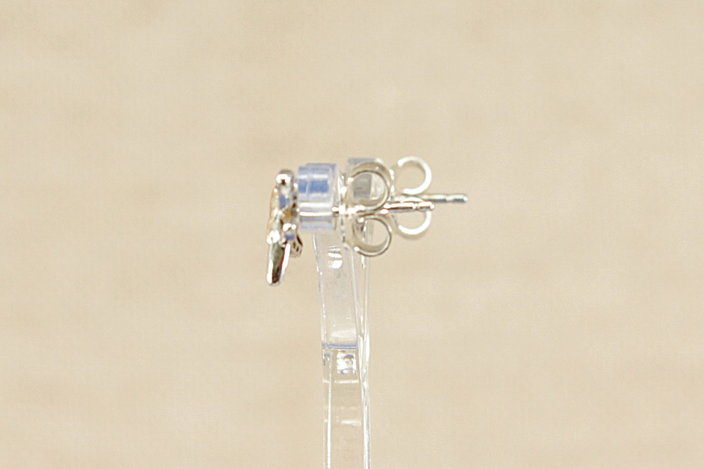 Silver and Gold ‘Clogau’ Stud Earrings.