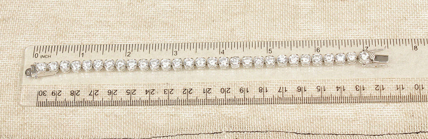 Silver Tennis Bracelet