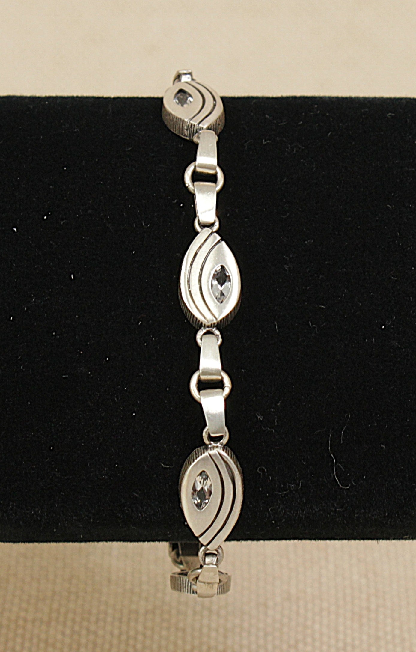 A Finnish Scandinavian Designer Silver & Citrine Bracelet