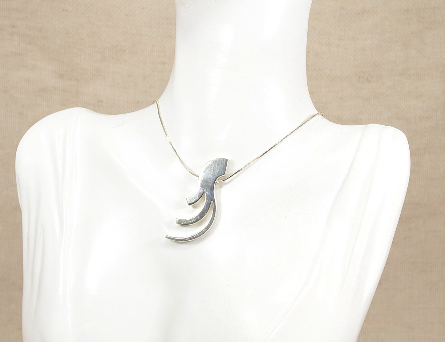 Silver Italian Designer Pendant Necklace