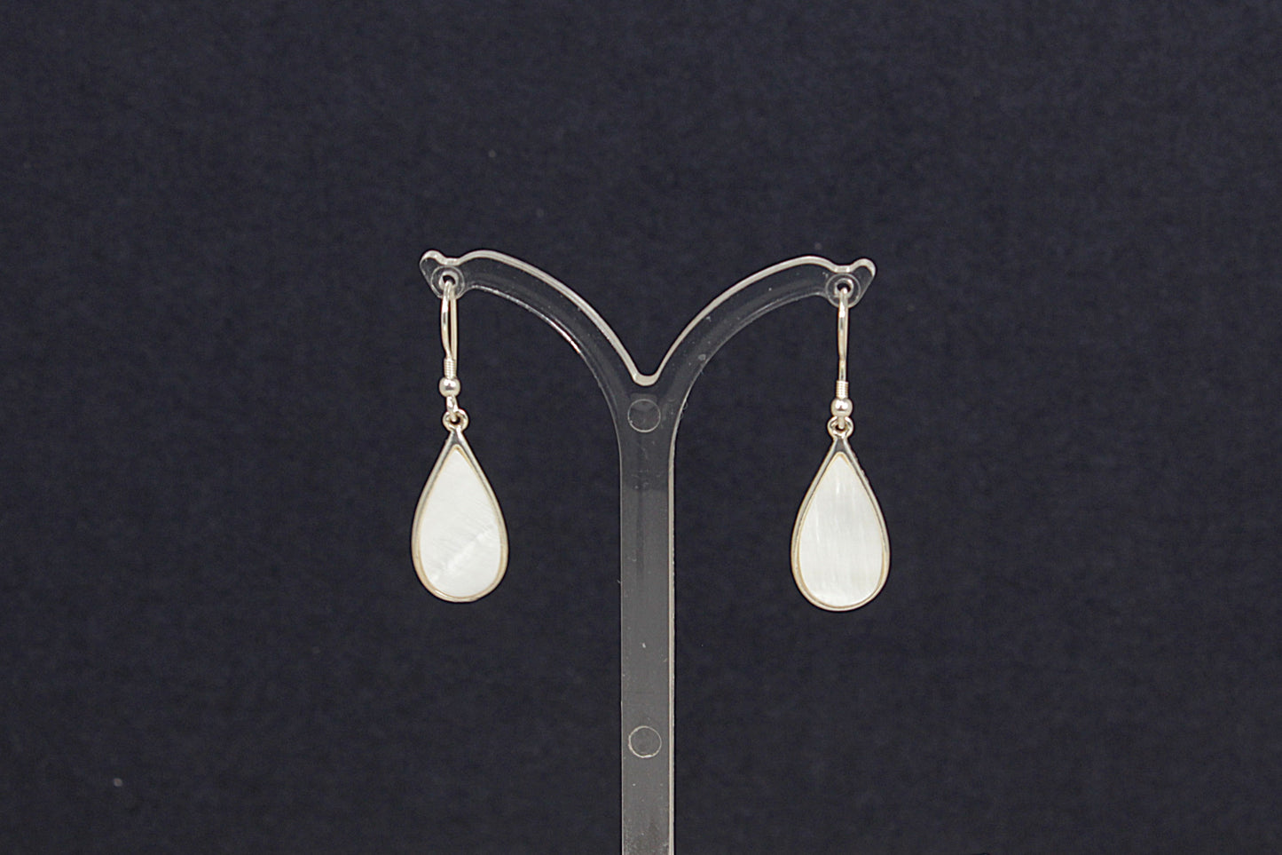 Silver Mother of Pearl Drop Earrings