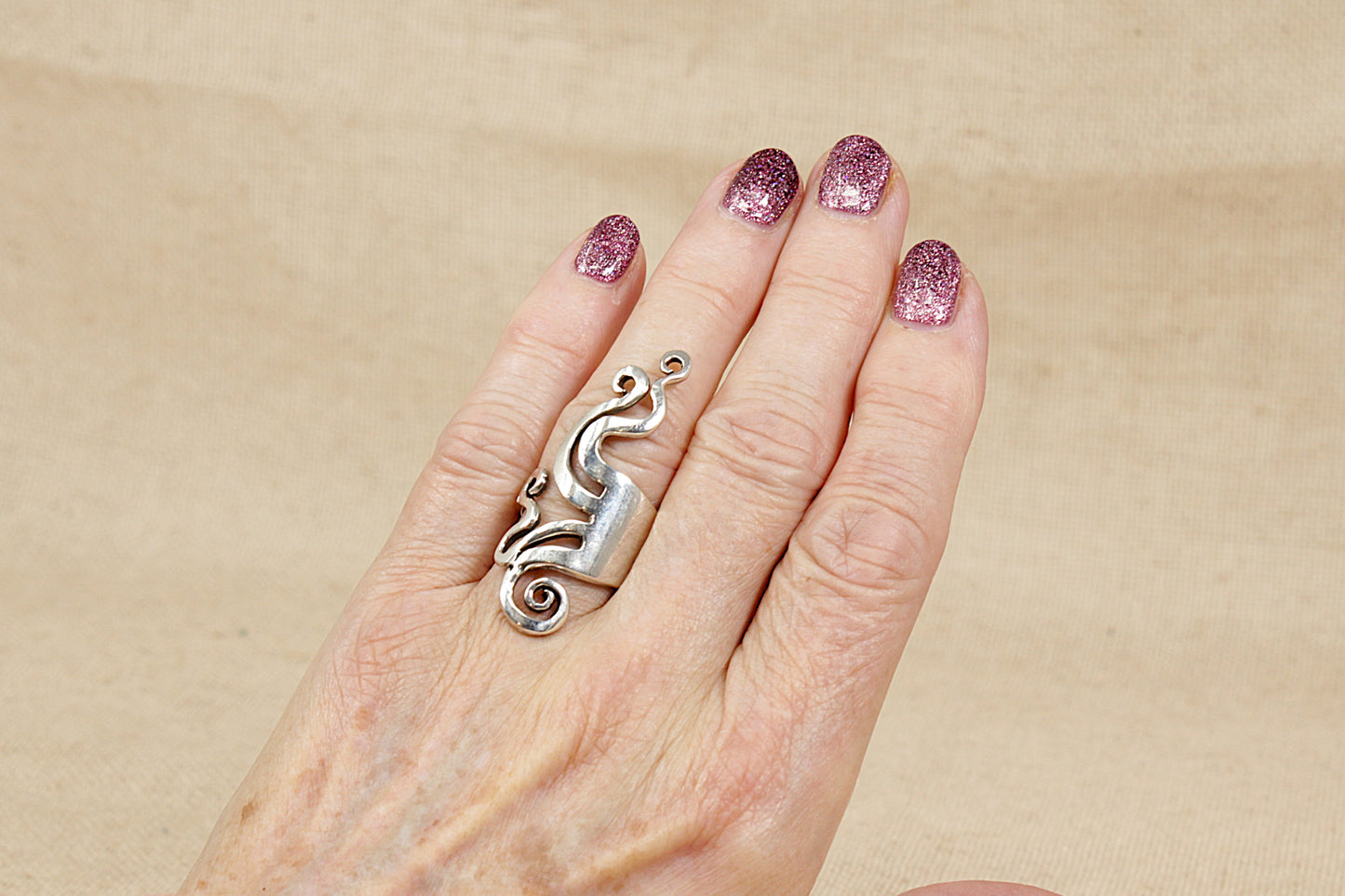 Silver ‘Studio’ Fork Ring