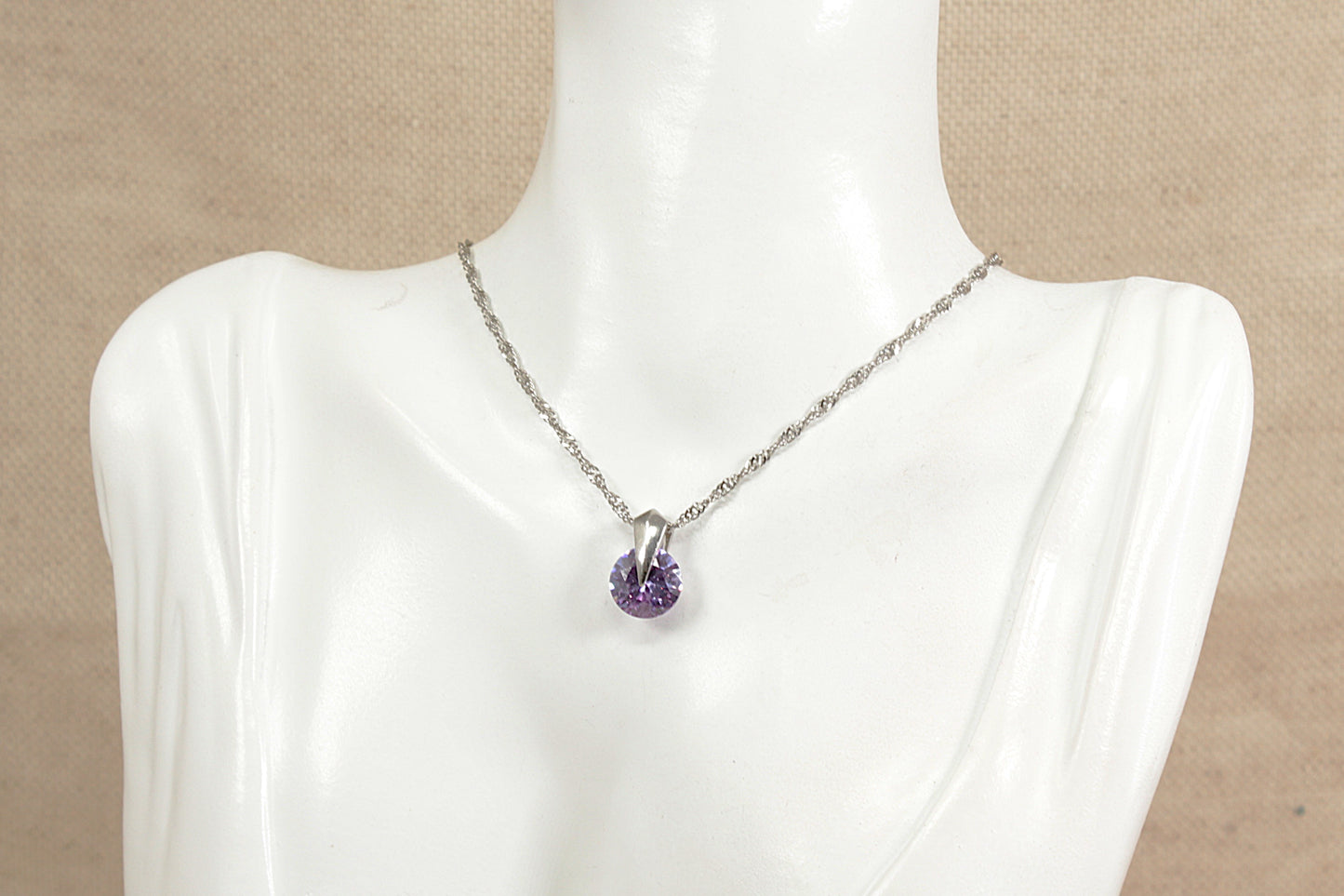 Silver Mystic Crystal pendant Necklace