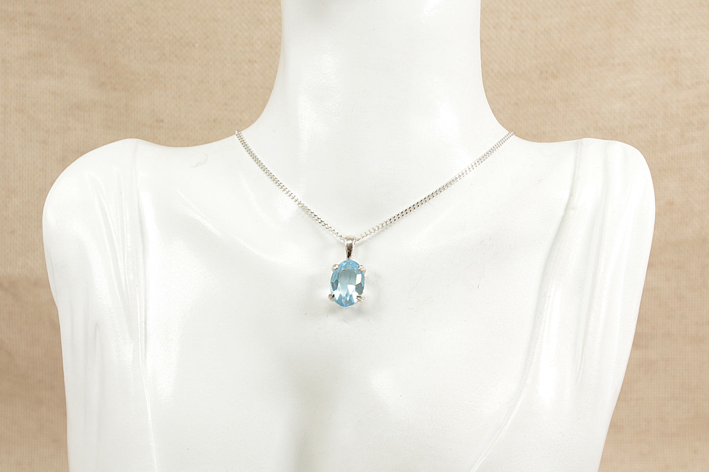 Silver Pendant and Chain Necklace