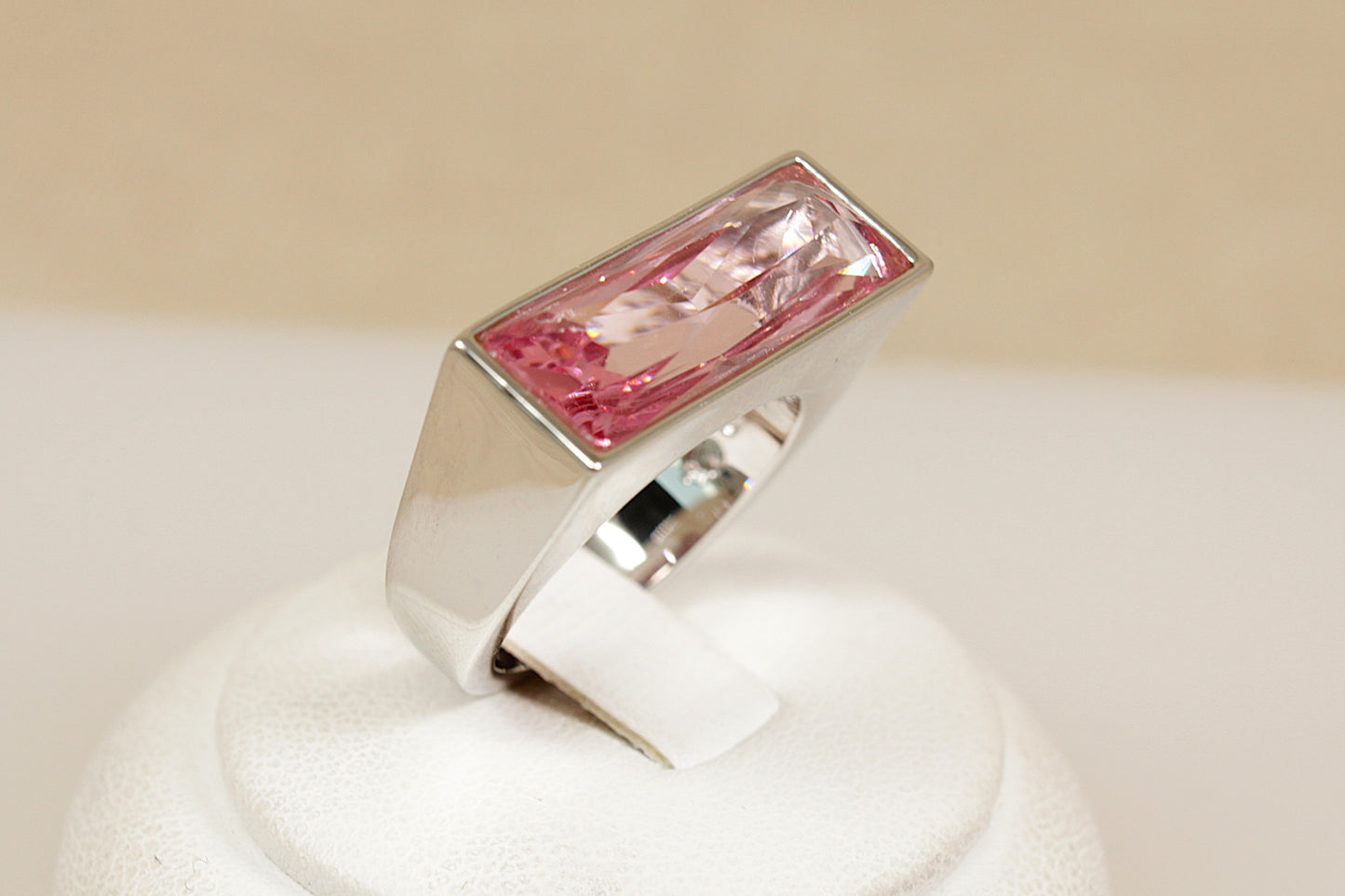 Swarovski Pink Crystal Statement Ring