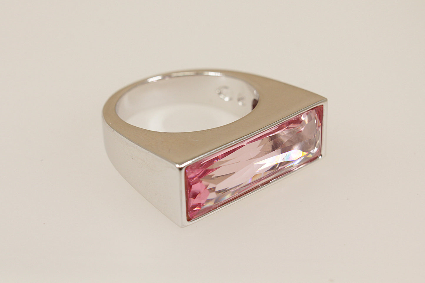Swarovski Pink Crystal Statement Ring