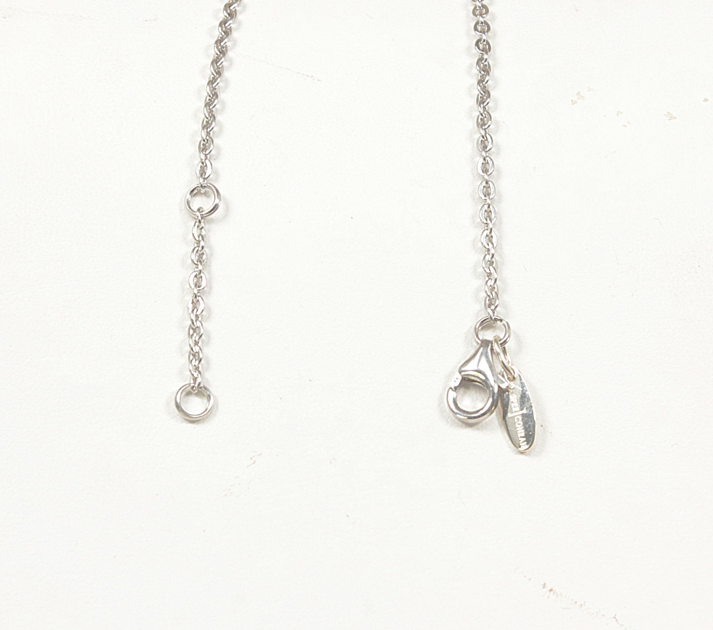 Silver White Crystal Necklace by Jasper Conran