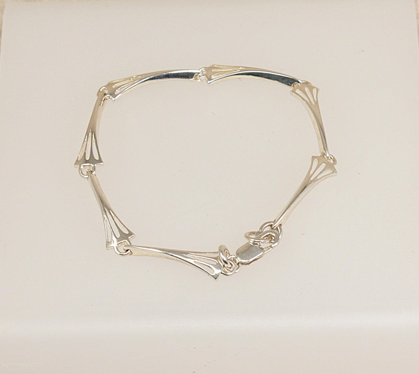Silver Art Deco Style Bracelet