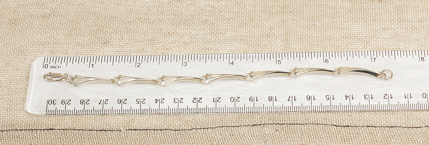 Silver Art Deco Style Bracelet