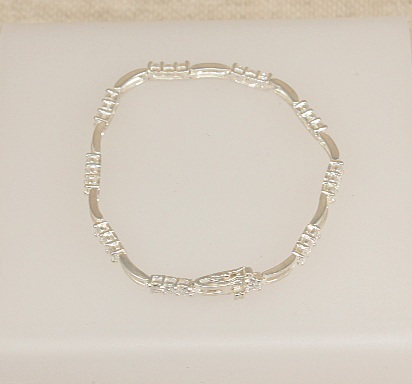 Silver Cubic Zirconia Bracelet