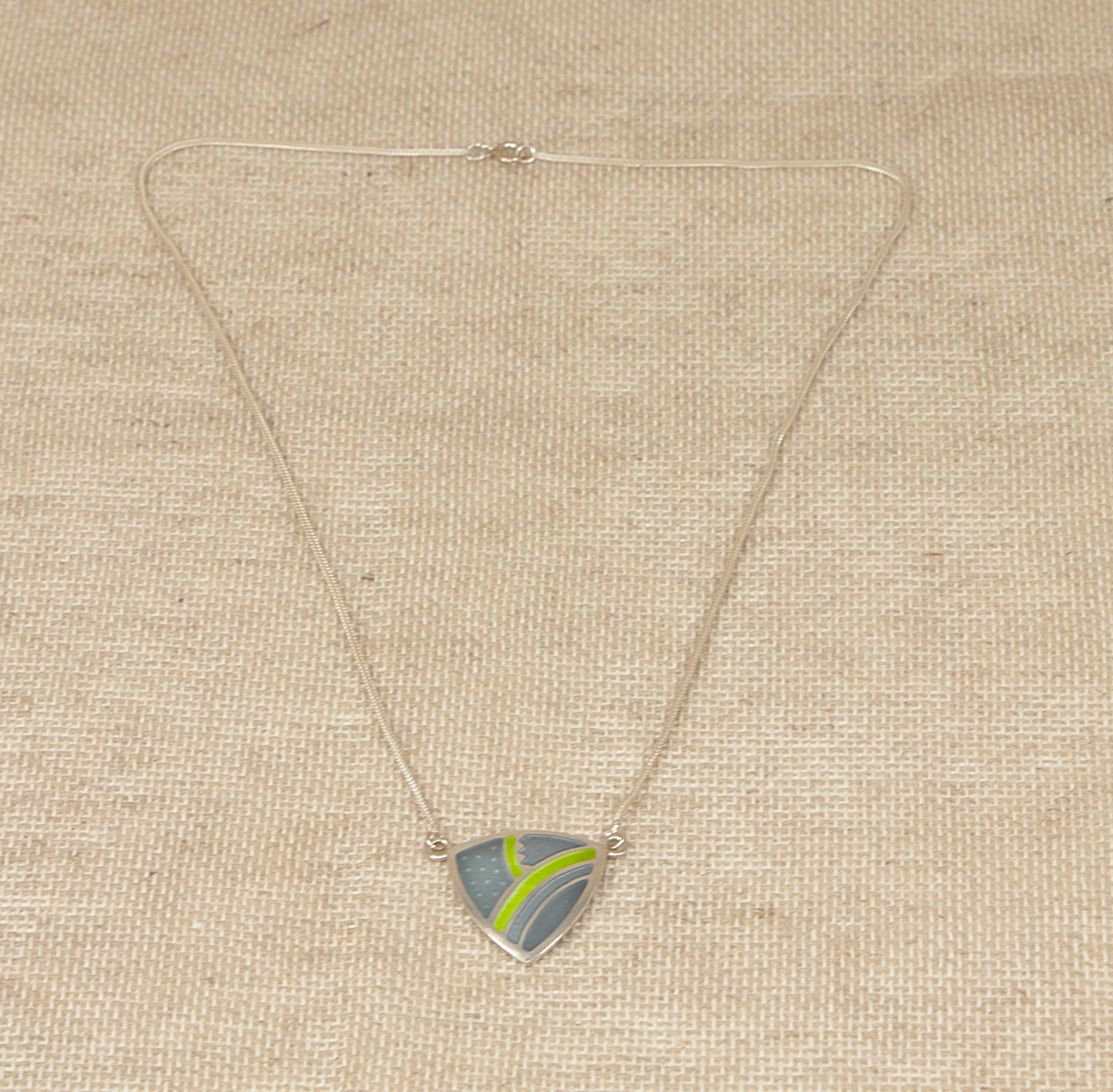 Silver Necklet Necklace and Earring Set