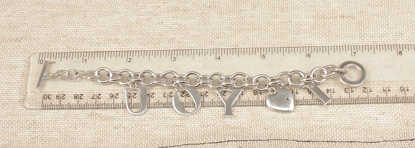 Silver ‘I Love You’ Charm Bracelet