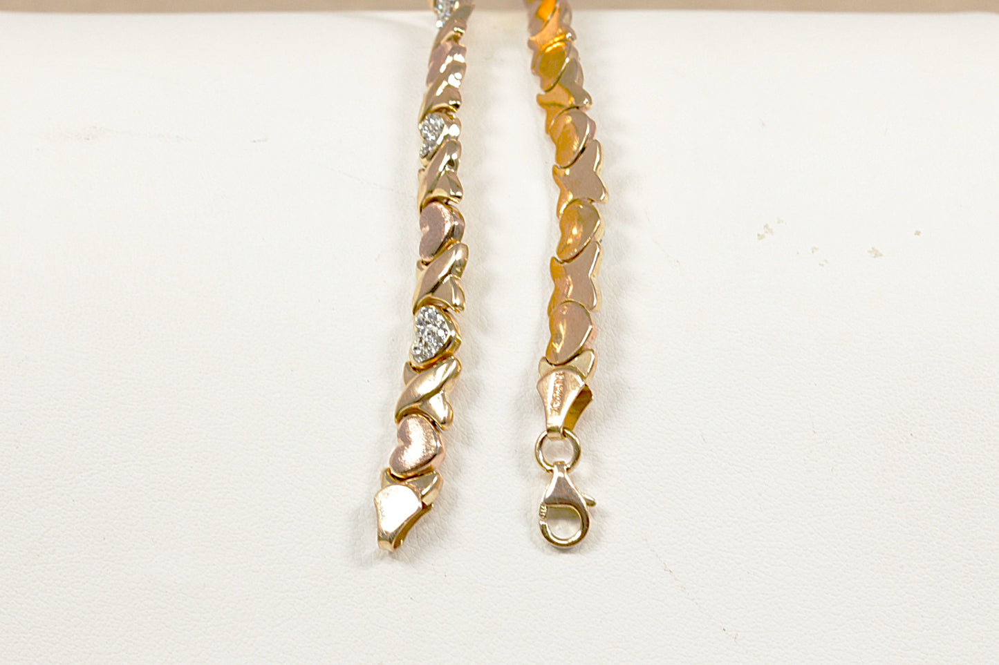 Silver Heart Design Bracelet