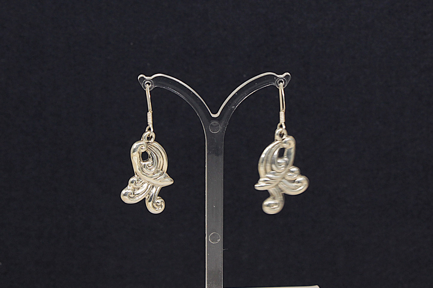 Silver Designer Drop Earrings
