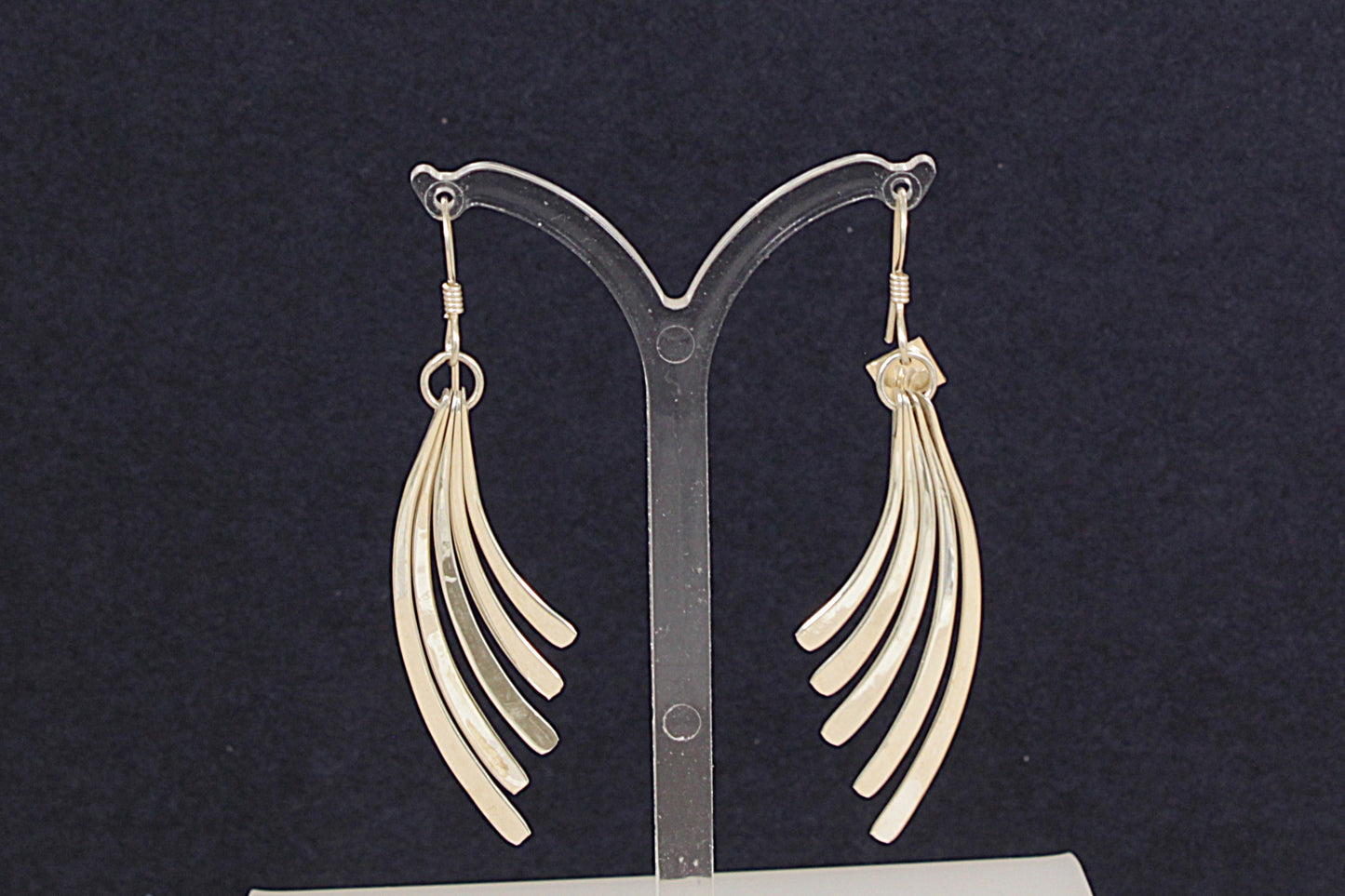 Silver Italian Designer Drop Earrings