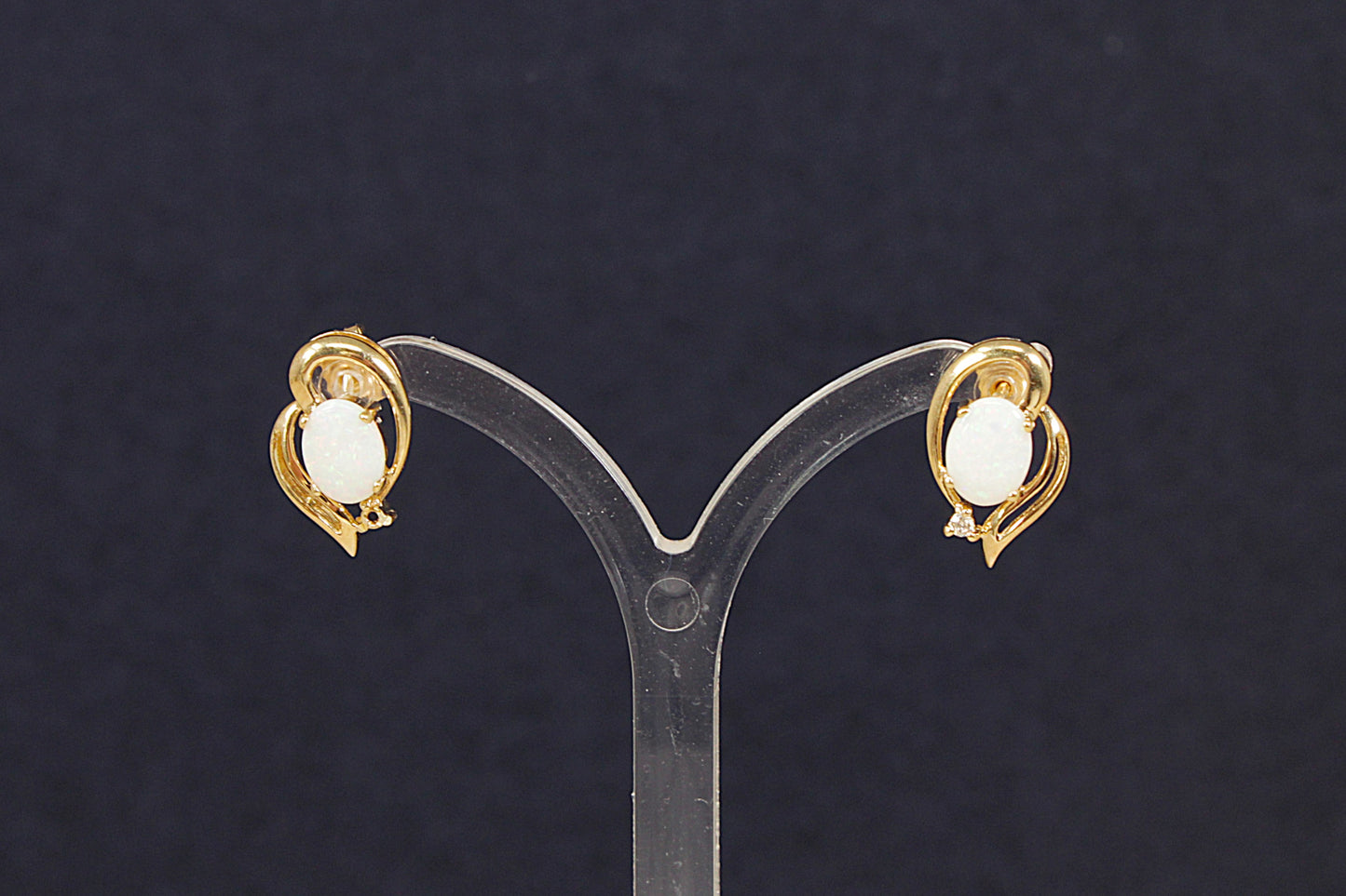 9ct Gold Opal Earrings