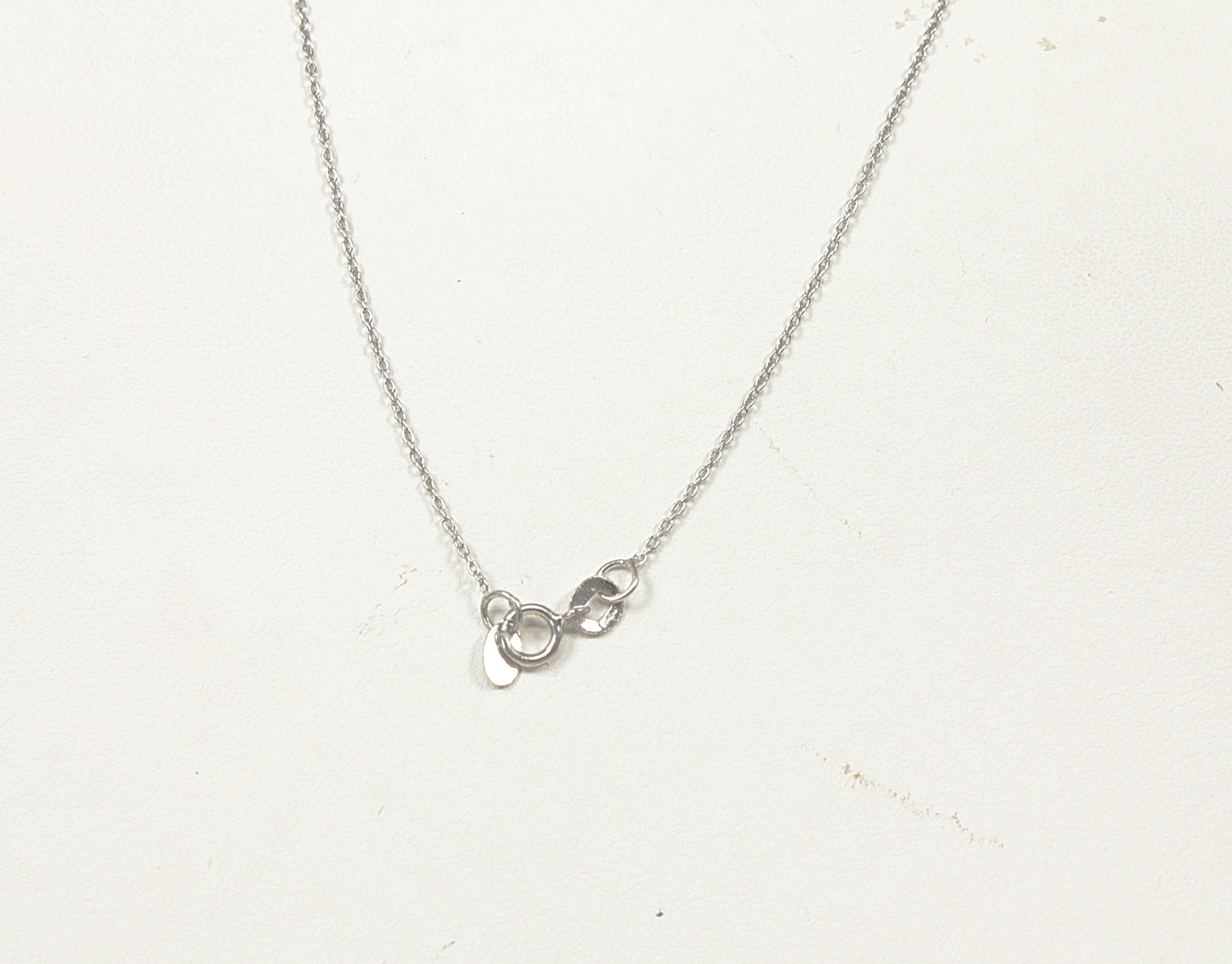 Silver Cubic Zirconia Pendant and Chain Necklace
