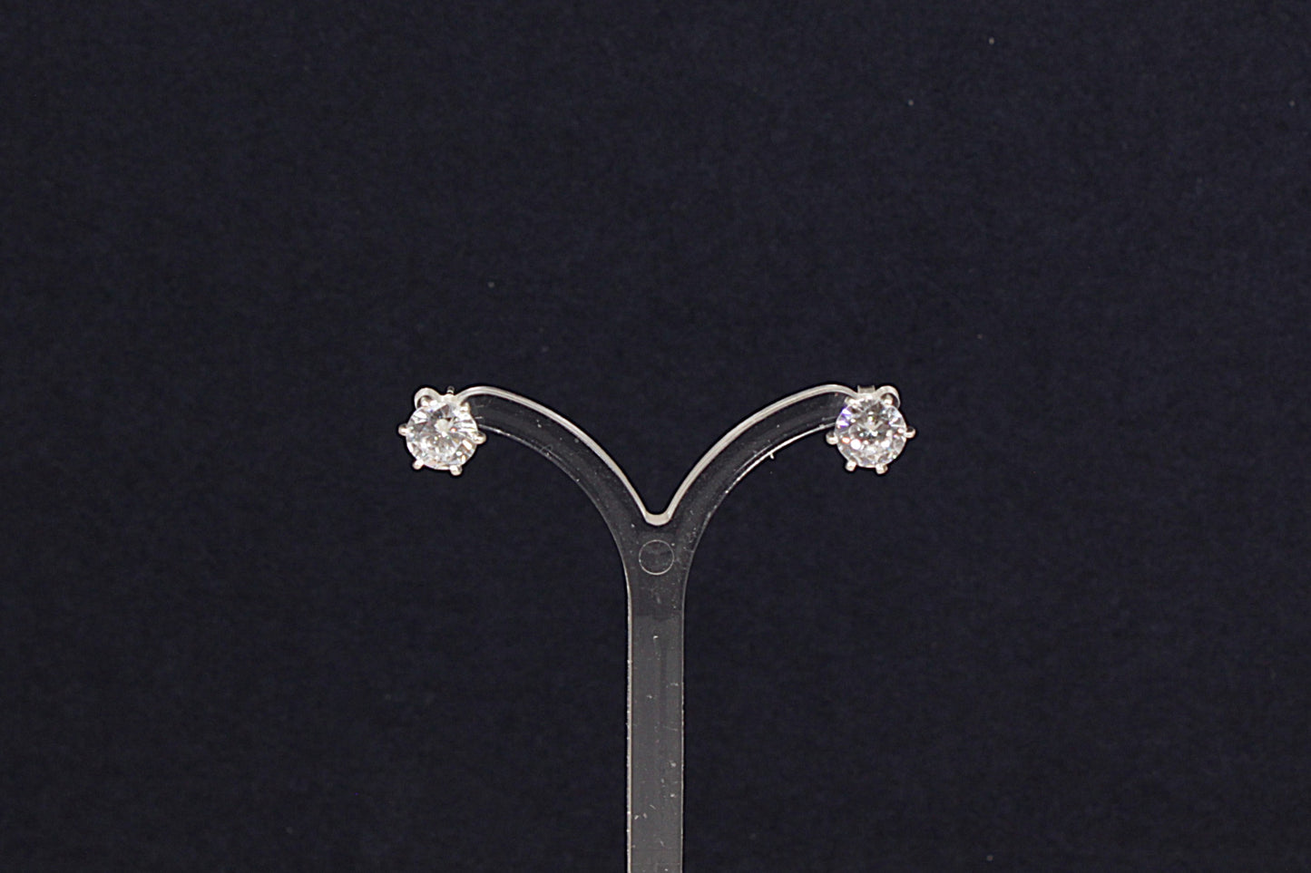 Silver Cubic Zirconia Stud Earrings