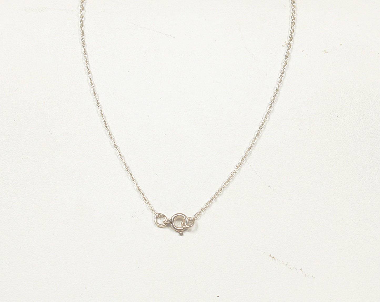 Silver Cubic Zirconia Heart Pendant and Chain Necklace