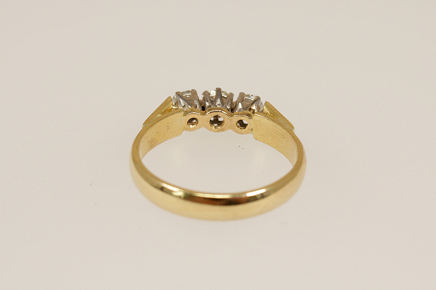 18ct Gold Diamond Trilogy Ring