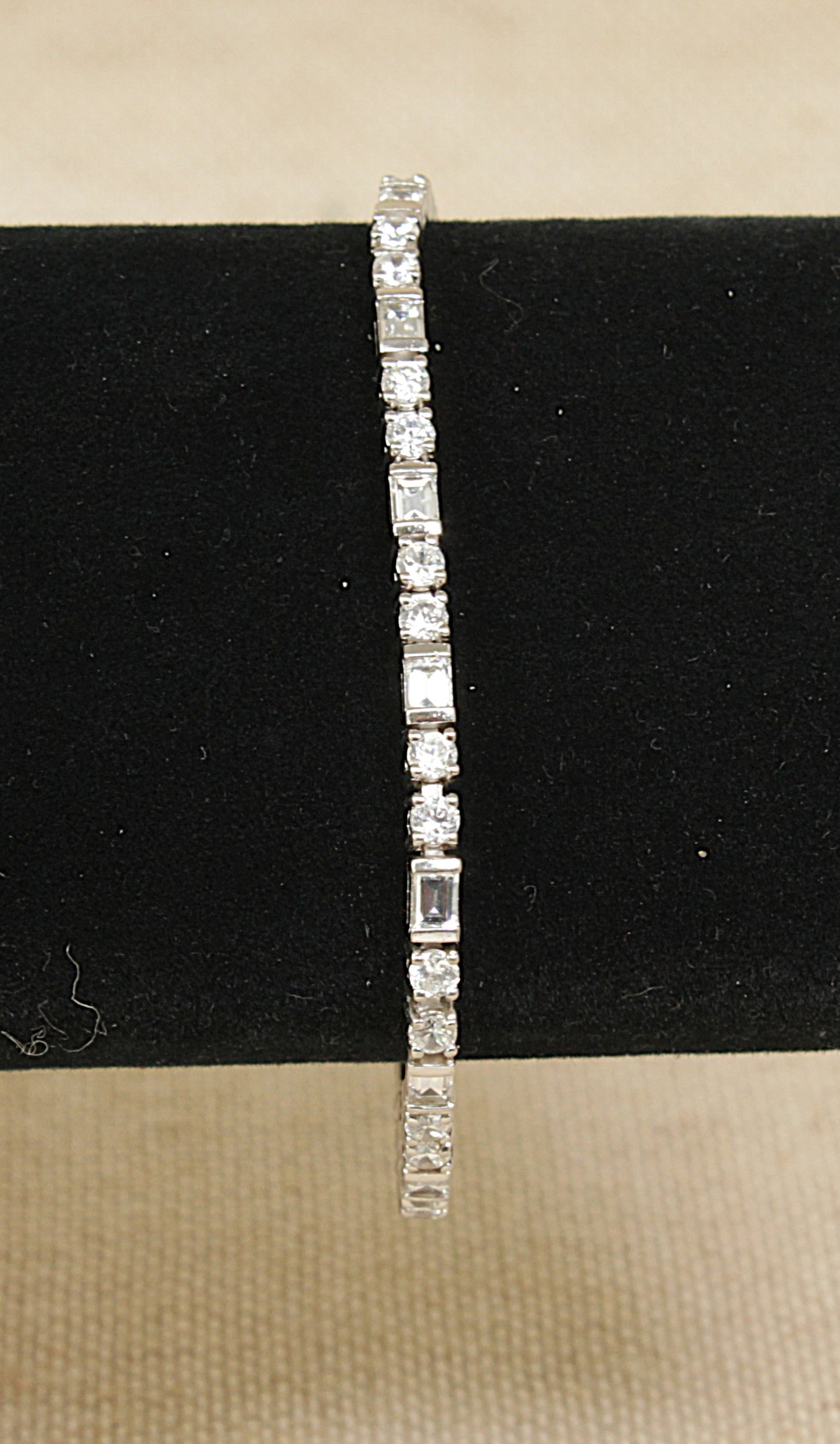 Silver Cubic Zirconia Tennis Bracelet