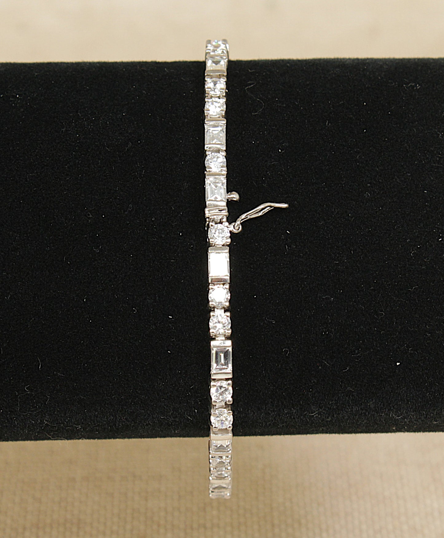 Silver Cubic Zirconia Tennis Bracelet