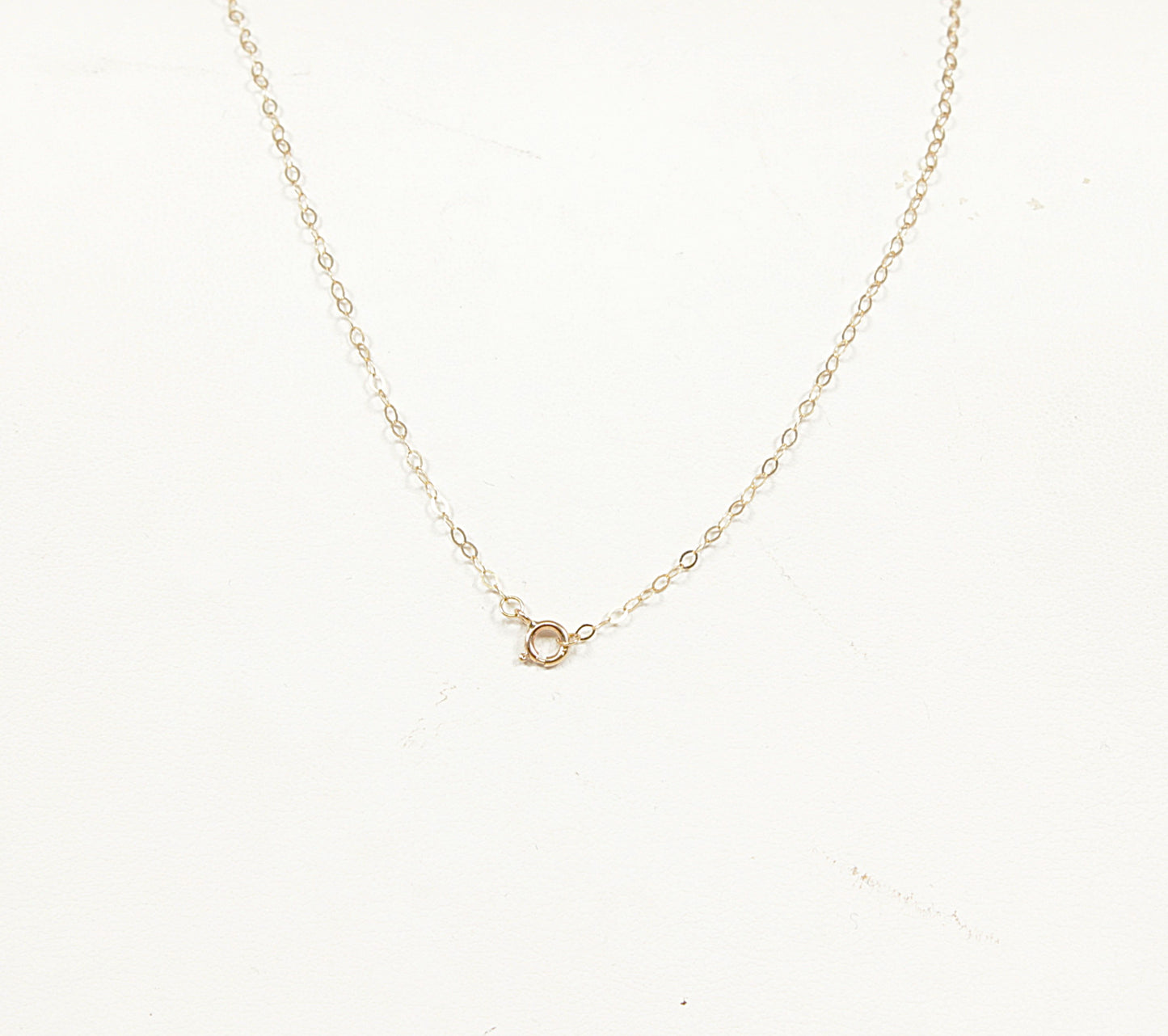 9ct Gold Almandine Garnet, White Topaz Pendant & Chain Necklace