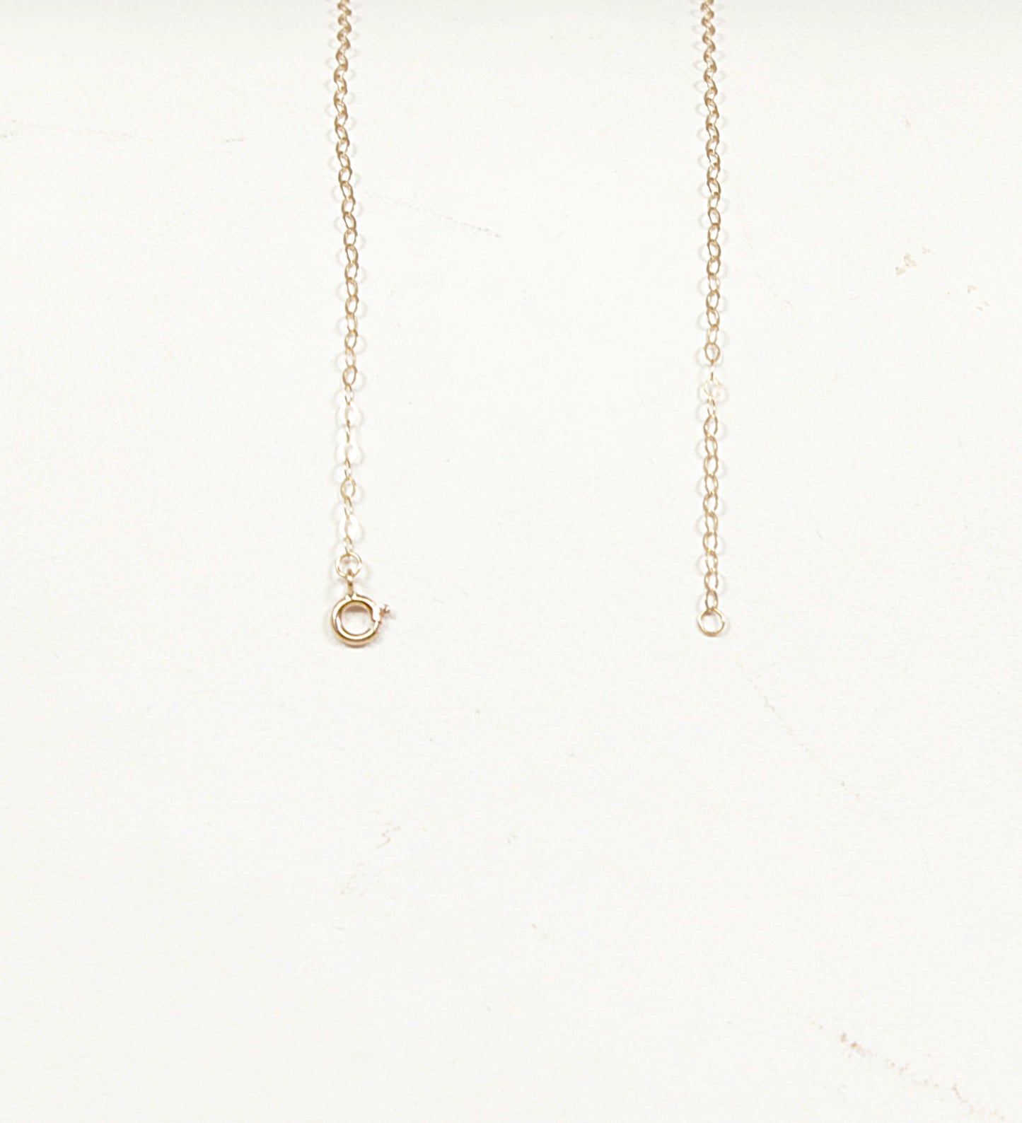 9ct Gold Almandine Garnet, White Topaz Pendant & Chain Necklace